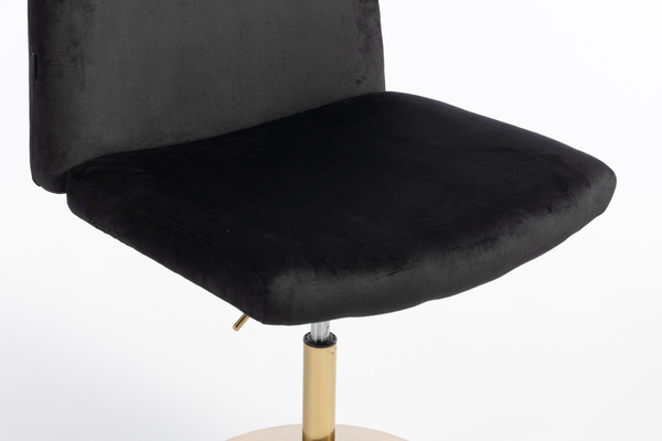 HOKER HR150N CZARNY WELUR ZŁOTA PODSTAWA