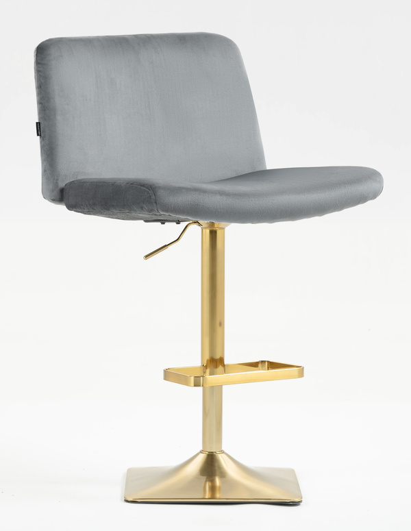 HOKER HR150KW GRAFITOWY WELUR ZŁOTA PODSTAWA