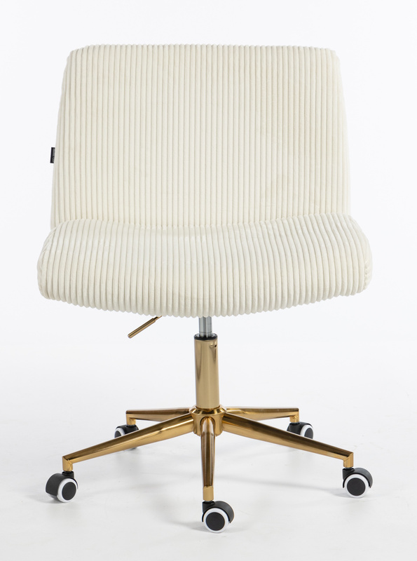 HOKER HR150K BIAŁY SZTRUKS ZŁOTA PODSTAWA