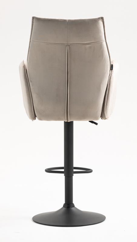 FOTEL HR280W LATTE WELUR CZARNA PODSTAWA