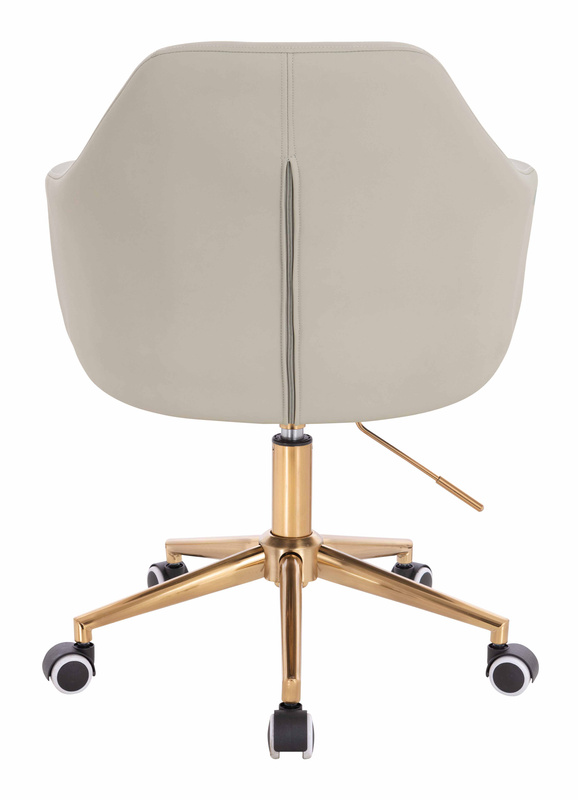 HOKER HR831K ECRU EKOSKÓRA PREMIUM SOFT ZŁOTA PODSTAWA