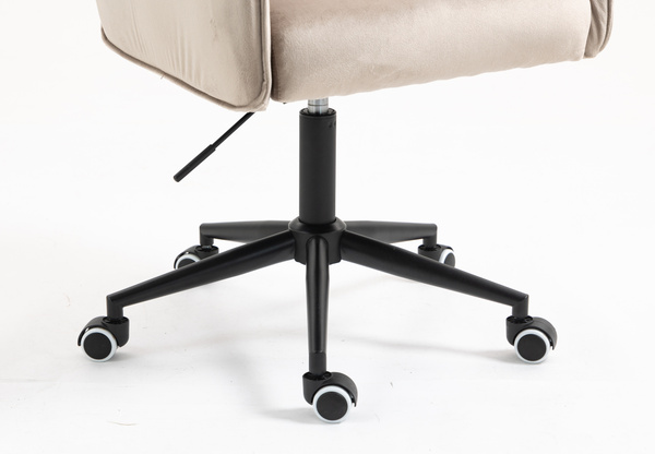 FOTEL HR280K LATTE WELUR CZARNA PODSTAWA