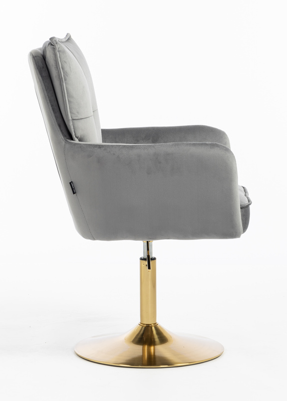 HOKER HR250N GRAFITOWY WELUR  ZŁOTA PODSTAWA