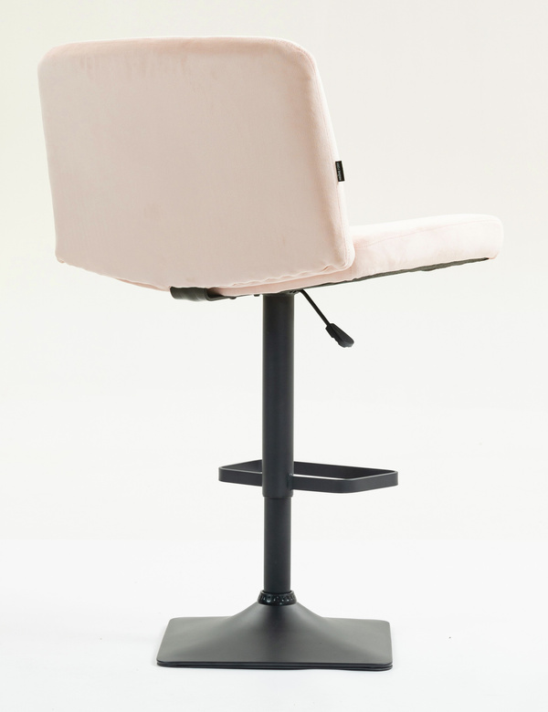 HOKER HR150KW PUDROWY RÓŻ WELUR CZARNA PODSTAWA