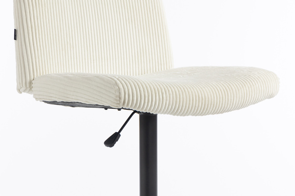 HOKER HR150KW BIAŁY SZTRUKS CZARNA PODSTAWA