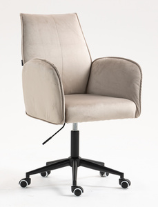 FOTEL HR280K LATTE WELUR CZARNA PODSTAWA