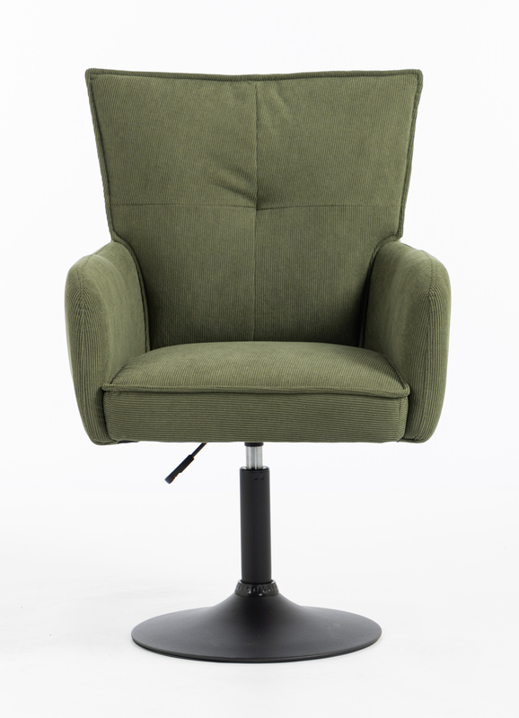 HOKER HR250N ZIELONY SZAŁWIA PREMIUM CORD SZTRUKS CZARNA PODSTAWA