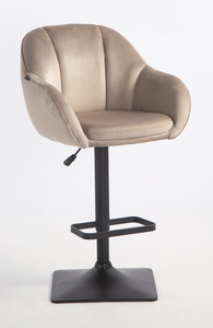 HOKER HR2055KW LATTE WELUR CZARNA PODSTAWA