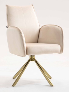 HOKER HR280 KREMOWY WELUR ZŁOTA PAJĄK