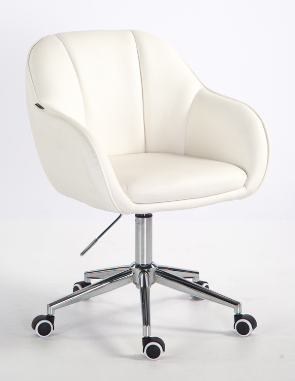 HOKER HR2055K BIAŁY CHROMOWANA PODSTAWA