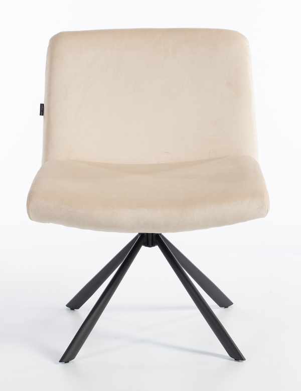 HOKER HR150 PAJĄK KREMOWY WELUR CZARNA PODSTAWA