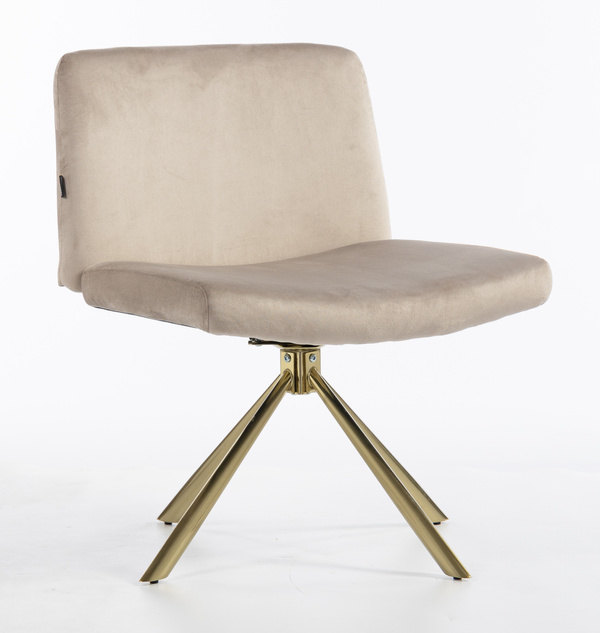 HOKER HR150 PAJĄK LATTE WELUR  ZŁOTA PODSTAWA