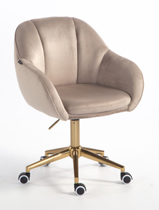 HOKER HR2055K LATTE WELUR ZŁOTA PODSTAWA