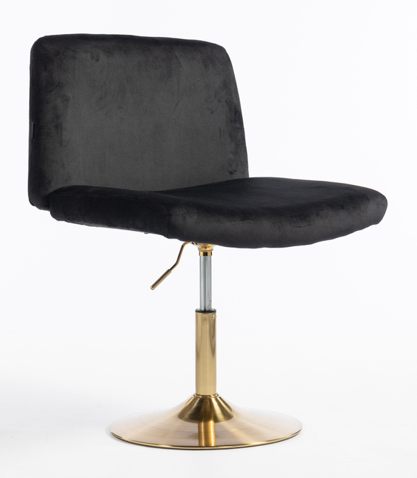 HOKER HR150N CZARNY WELUR ZŁOTA PODSTAWA