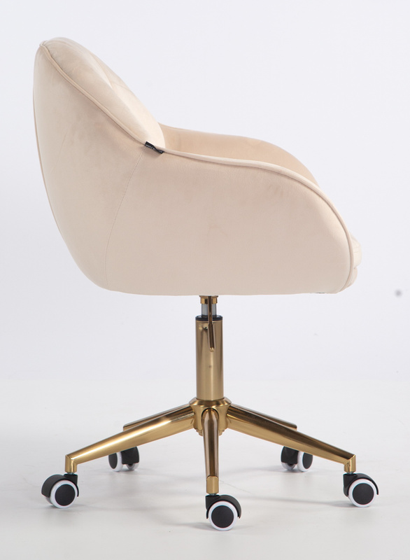 HOKER HR2055K KREMOWY WELUR ZŁOTA PODSTAWA