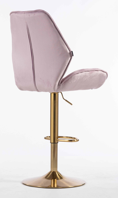 FOTEL HR350W WRZOSOWY WELUR ZŁOTA PODSTAWA