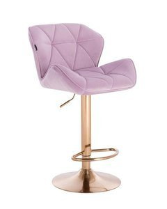 FOTEL HR111W WRZOSOWY WELUR ZŁOTA PODSTAWA