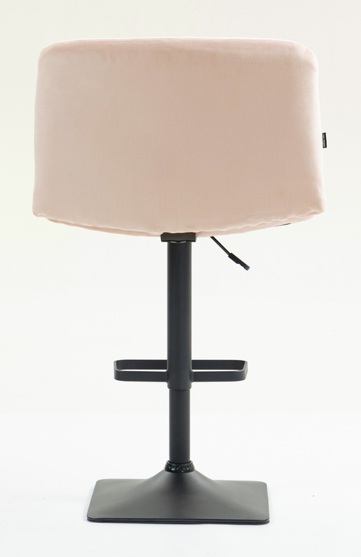 HOKER HR150KW PUDROWY RÓŻ WELUR CZARNA PODSTAWA