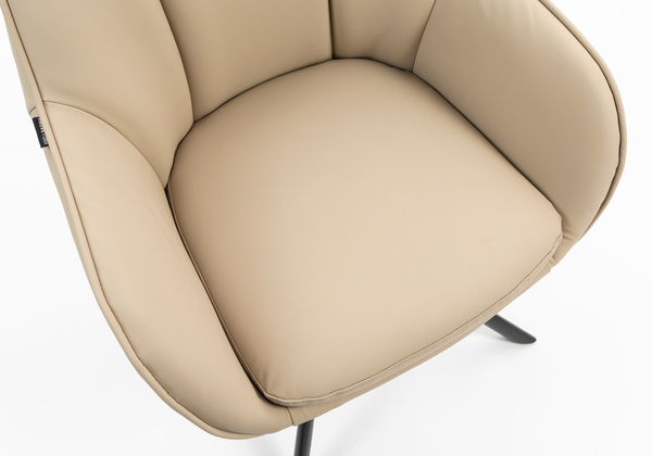 FOTEL HR2055 KREMOWY CZARNY PAJĄK