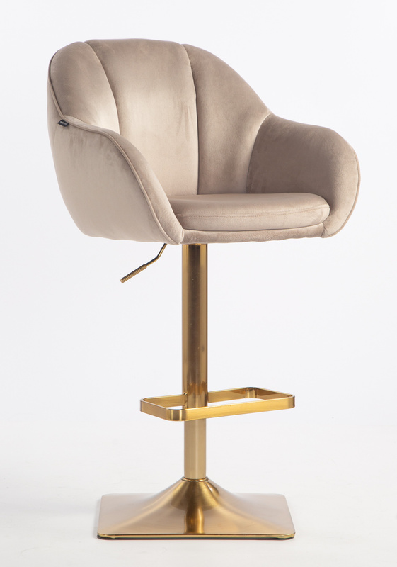 HOKER HR2055KW LATTE WELUR ZŁOTA PODSTAWA