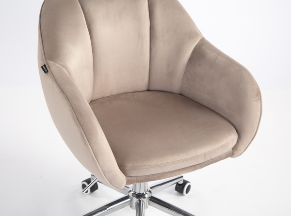 HOKER HR2055K LATTE WELUR CHROMOWANA PODSTAWA