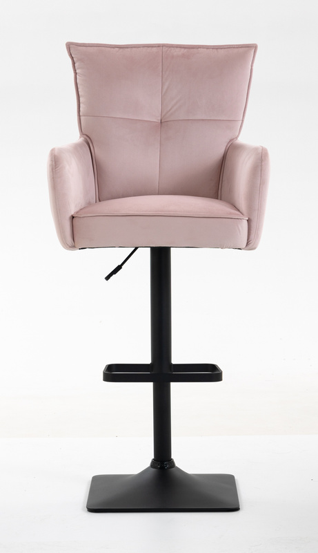 HOKER HR250KW PUDROWY RÓŻ WELUR CZARNA PODSTAWA