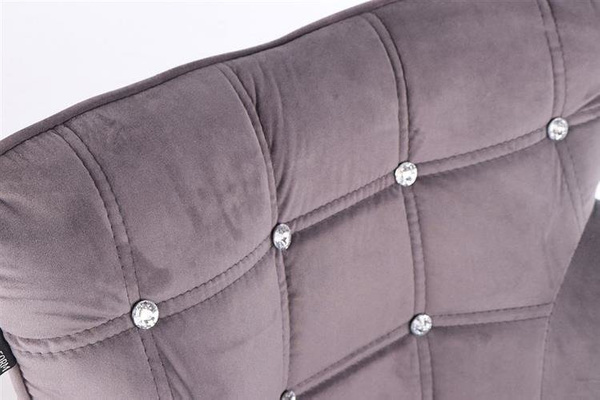 FOTEL HR804CK GRAFITOWY WELUR