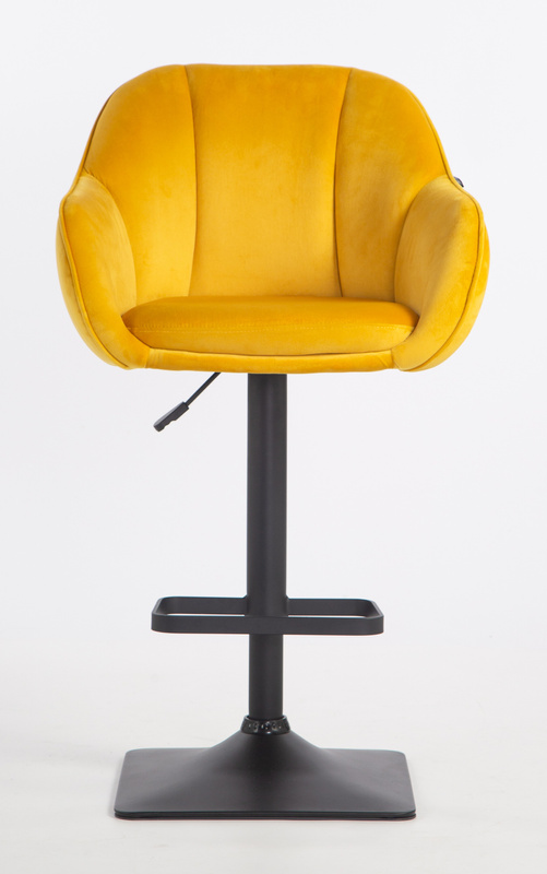 HOKER HR2055KW ŻÓŁTY WELUR CZARNA PODSTAWA