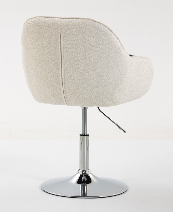 HOKER HR2055N KREMOWY BARANEK CHROMOWANA PODSTAWA