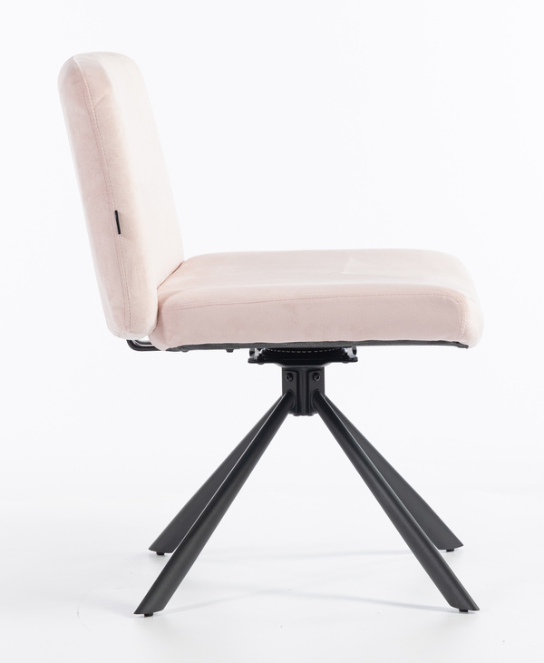 HOKER HR150 PAJĄK PUDROWY RÓŻ WELUR CZARNA PODSTAWA