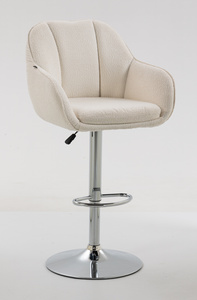 HOKER HR2055W KREMOWY BARANEK CHROMOWANA PODSTAWA