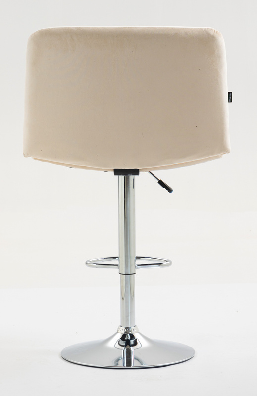 HOKER HR150W KREMOWY WELUR CHROMOWANA PODSTAWA