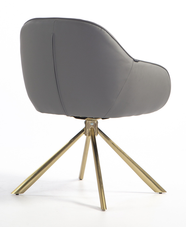 FOTEL HR2055 SZARY ZŁOTY PAJĄK