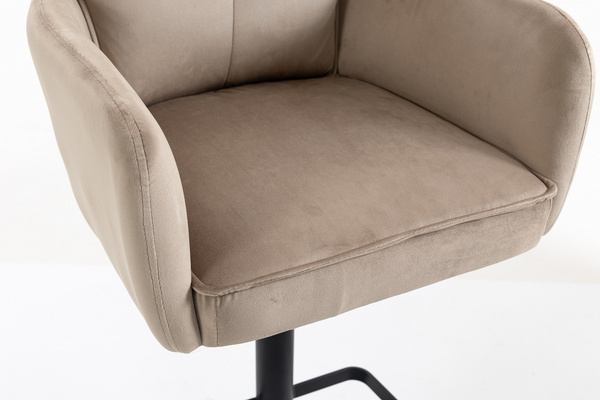 HOKER HR250KW LATTE WELUR CZARNA PODSTAWA