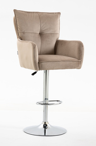 HOKER HR250W LATTE WELUR CHROMOWANA PODSTAWA