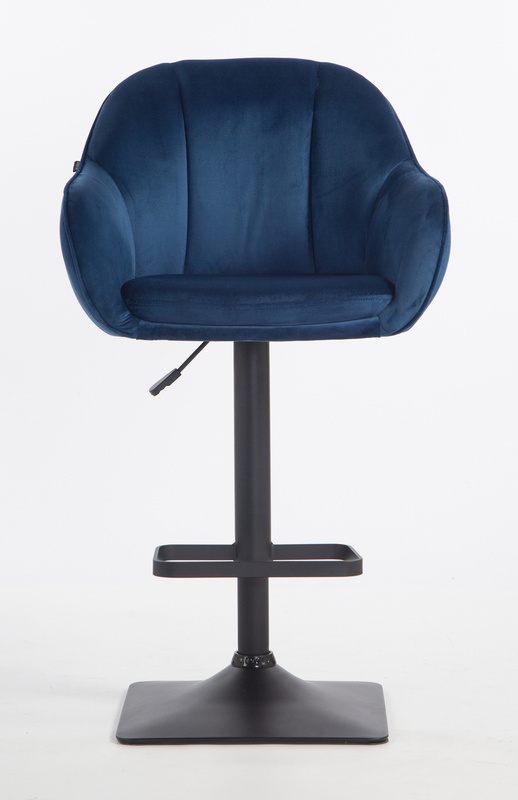 HOKER HR2055KW CIEMNE MORZE WELUR CZARNA PODSTAWA