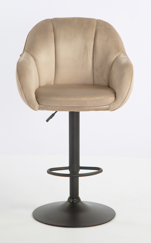 HOKER HR2055W LATTE WELUR CZARNA PODSTAWA