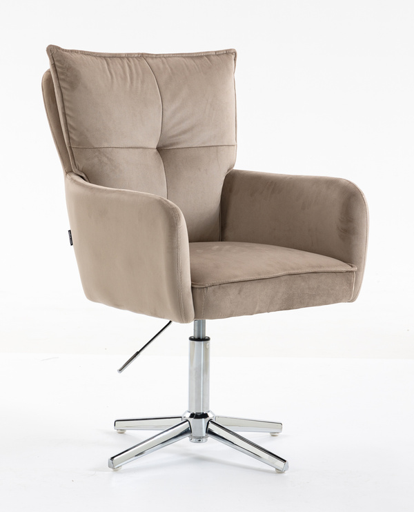 HOKER HR250CROSS LATTE WELUR  CHROMOWANA PODSTAWA