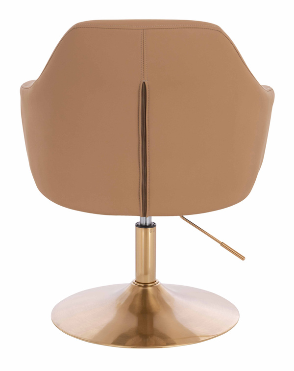 HOKER HR831N KARMELOWY EKOSKÓRA PREMIUM SOFT ZŁOTA PODSTAWA