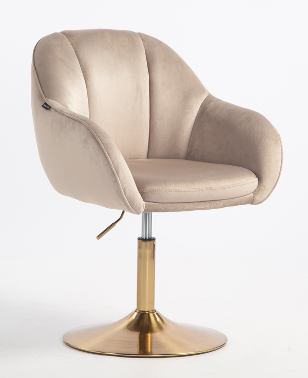 HOKER HR2055N LATTE WELUR ZŁOTA PODSTAWA