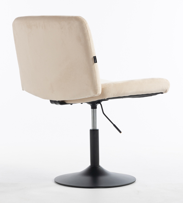 HOKER HR150N KREMOWY WELUR CZARNA PODSTAWA