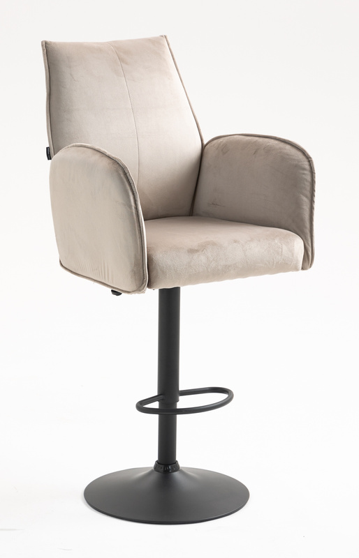 FOTEL HR280W LATTE WELUR CZARNA PODSTAWA