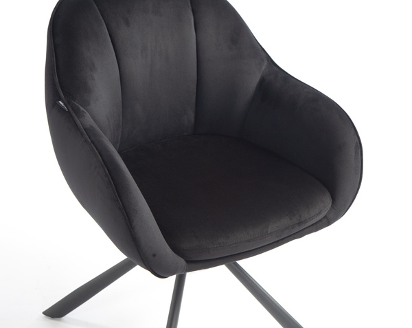 HOKER HR2055 CZARNY WELUR CZARNY PAJĄK