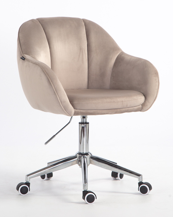 HOKER HR2055K LATTE WELUR CHROMOWANA PODSTAWA