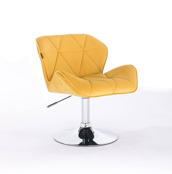 FOTEL HR111N ŻÓŁTY WELUR