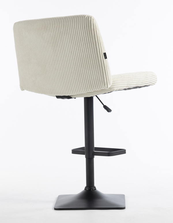 HOKER HR150KW BIAŁY SZTRUKS CZARNA PODSTAWA