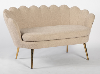 SOFA FREY LATTE BARANEK ZŁOTE NOGI