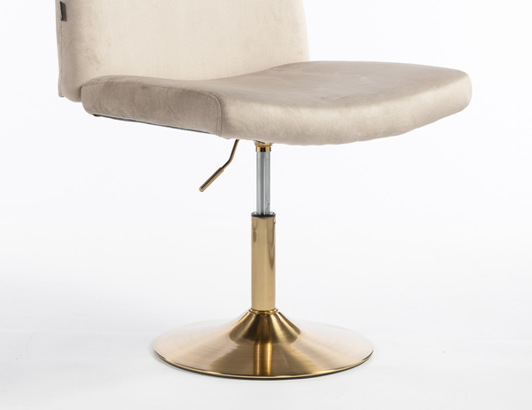 HOKER HR150N LATTE WELUR ZŁOTA PODSTAWA