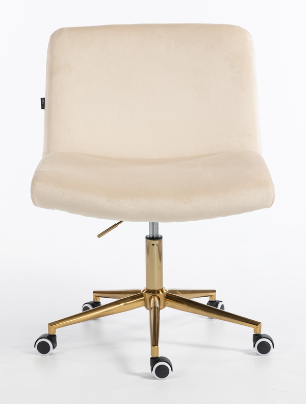 HOKER HR150K KREMOWY WELUR ZŁOTA PODSTAWA