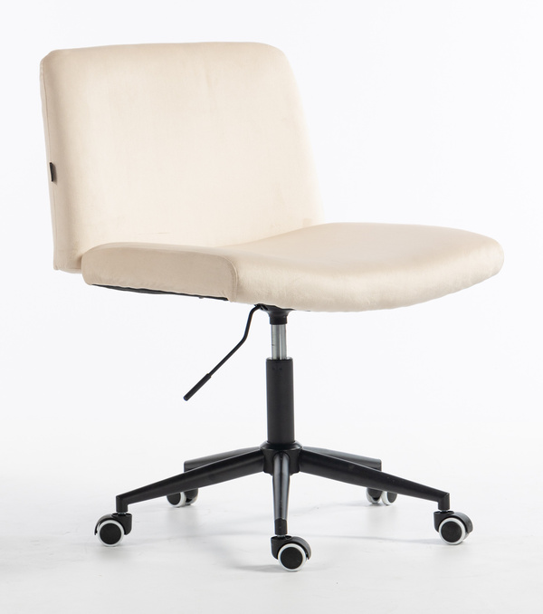 HOKER HR150K KREMOWY WELUR CZARNA PODSTAWA